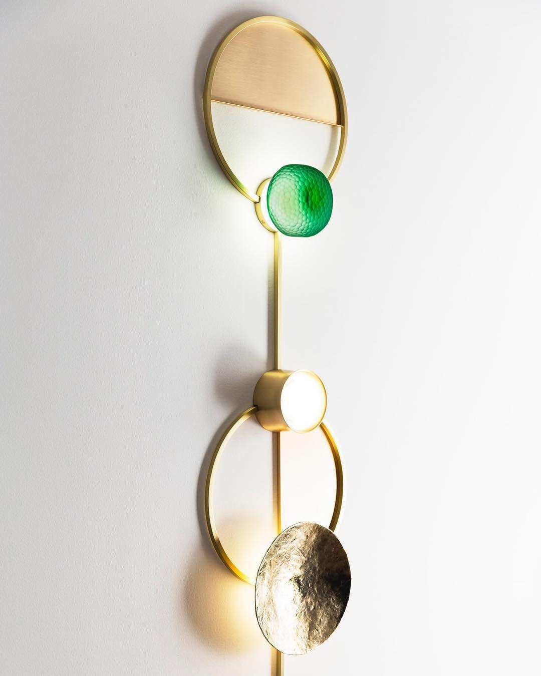 Elynis Brass & Glass Modern Wall Lamp-Neutral Decor