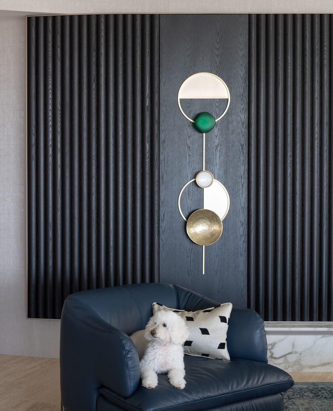 Elynis Brass & Glass Modern Wall Lamp-Neutral Decor