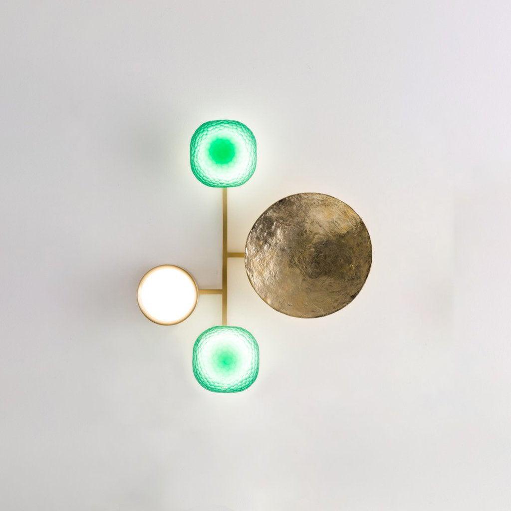 Elynis Brass & Glass Modern Wall Lamp-Neutral Decor