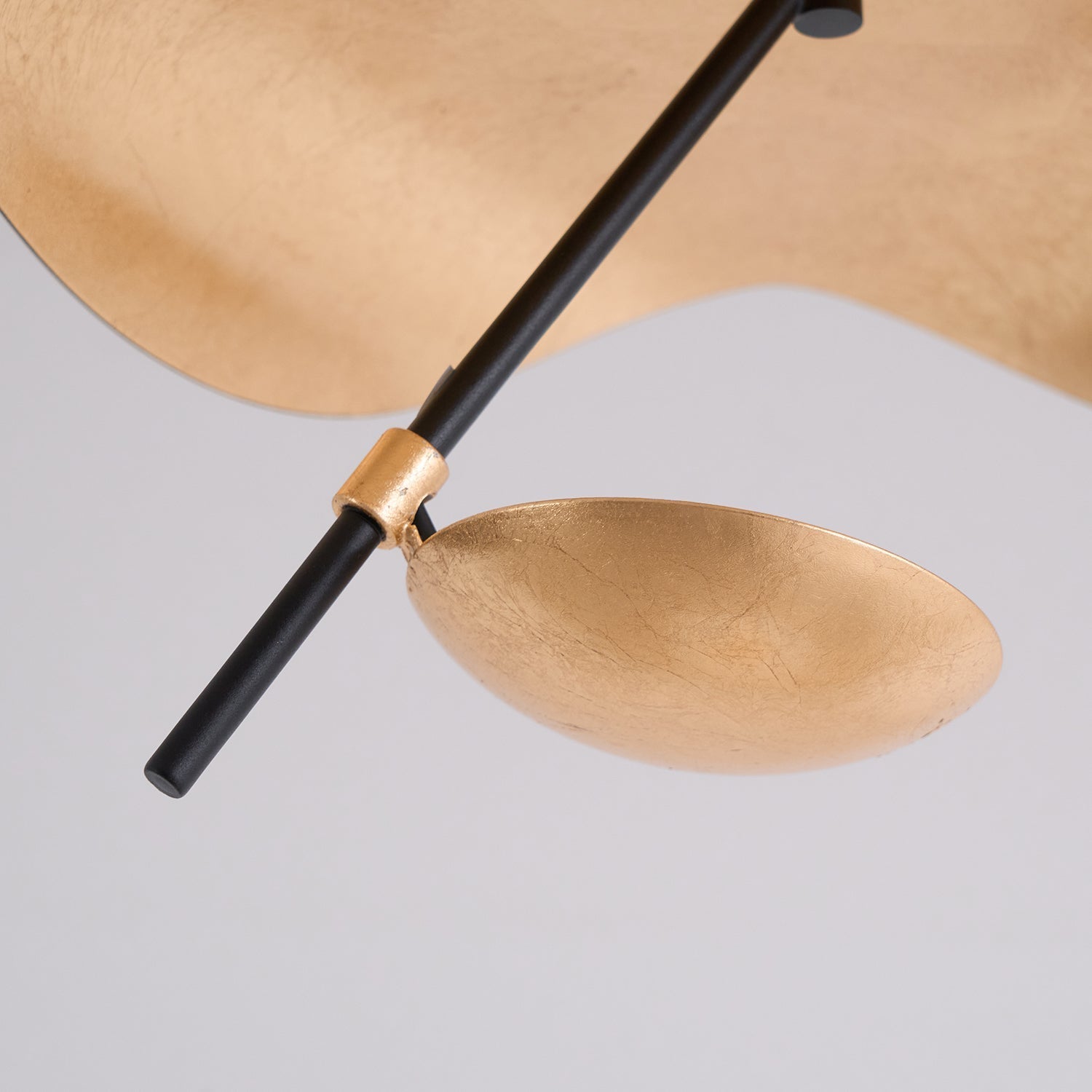 Sol Ceiling Lamp Curved Shade and Gold Interior-Neutral Decor