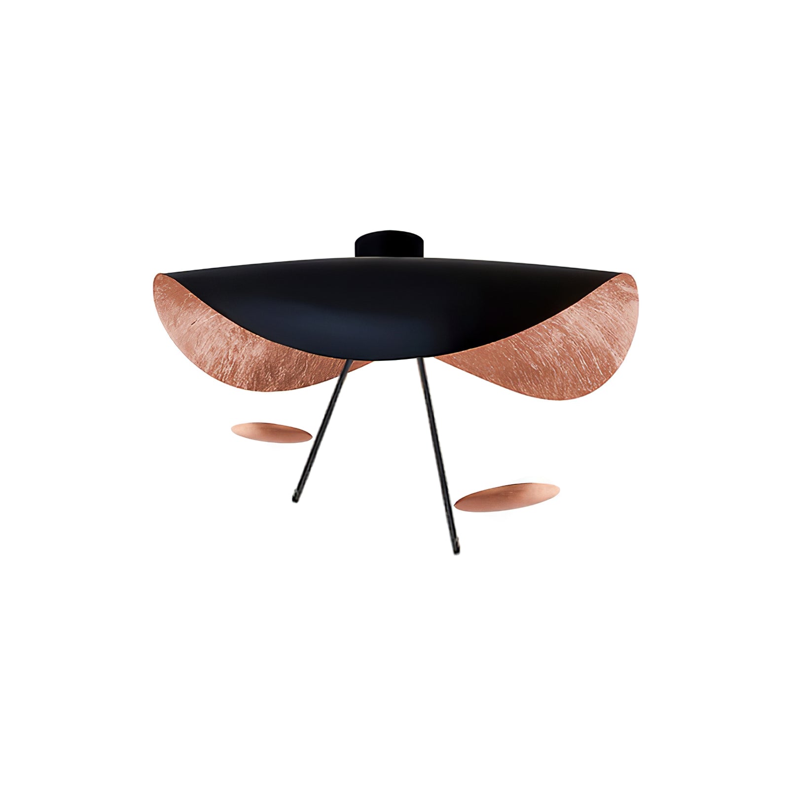 Sol Ceiling Lamp Curved Shade and Gold Interior-Neutral Decor