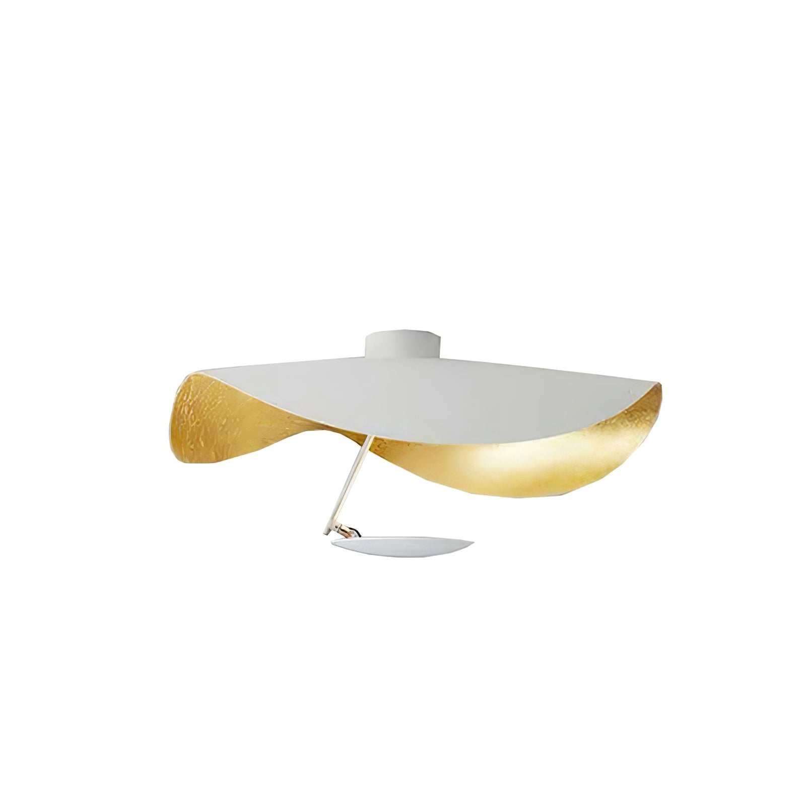 Sol Ceiling Lamp Curved Shade and Gold Interior-Neutral Decor