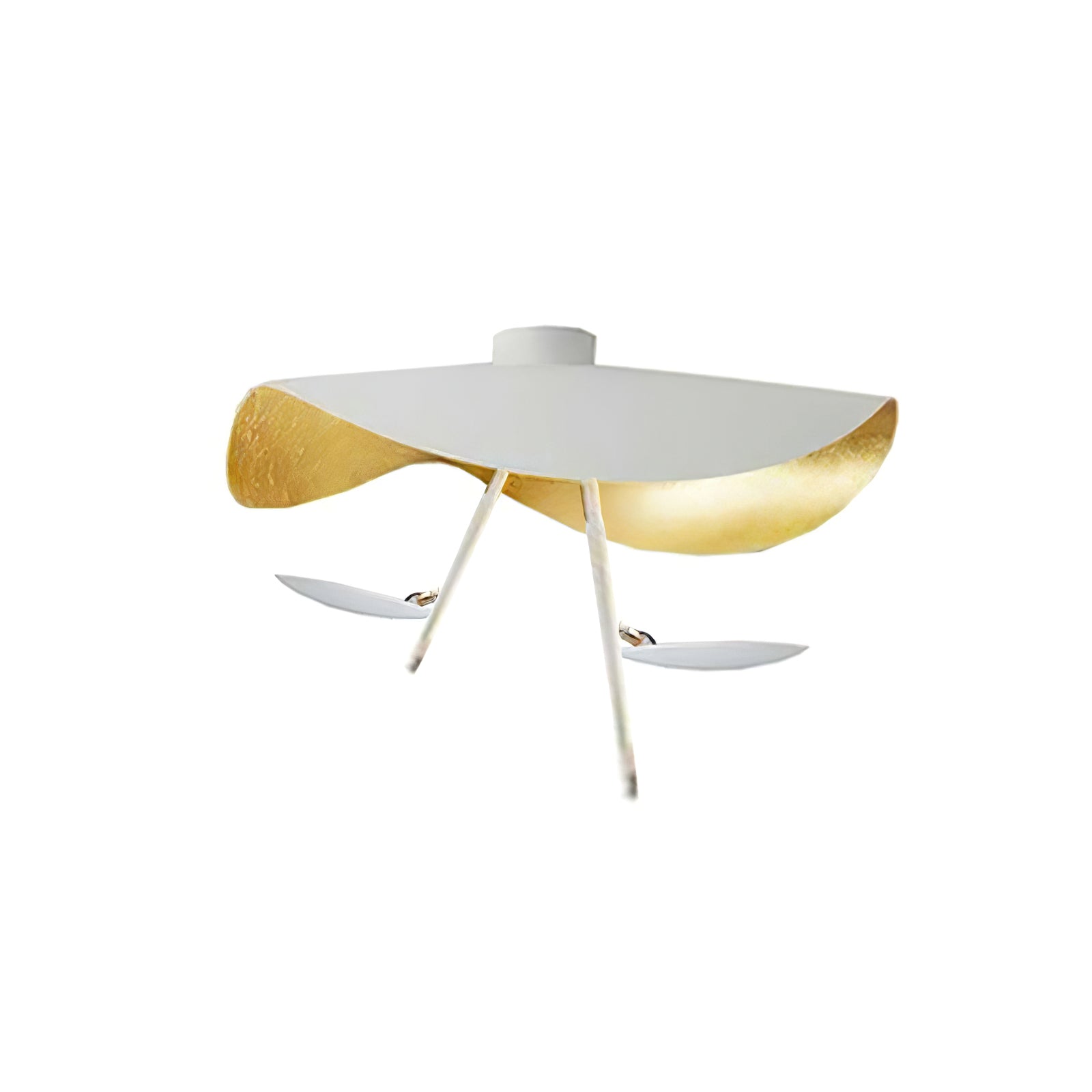 Sol Ceiling Lamp Curved Shade and Gold Interior-Neutral Decor