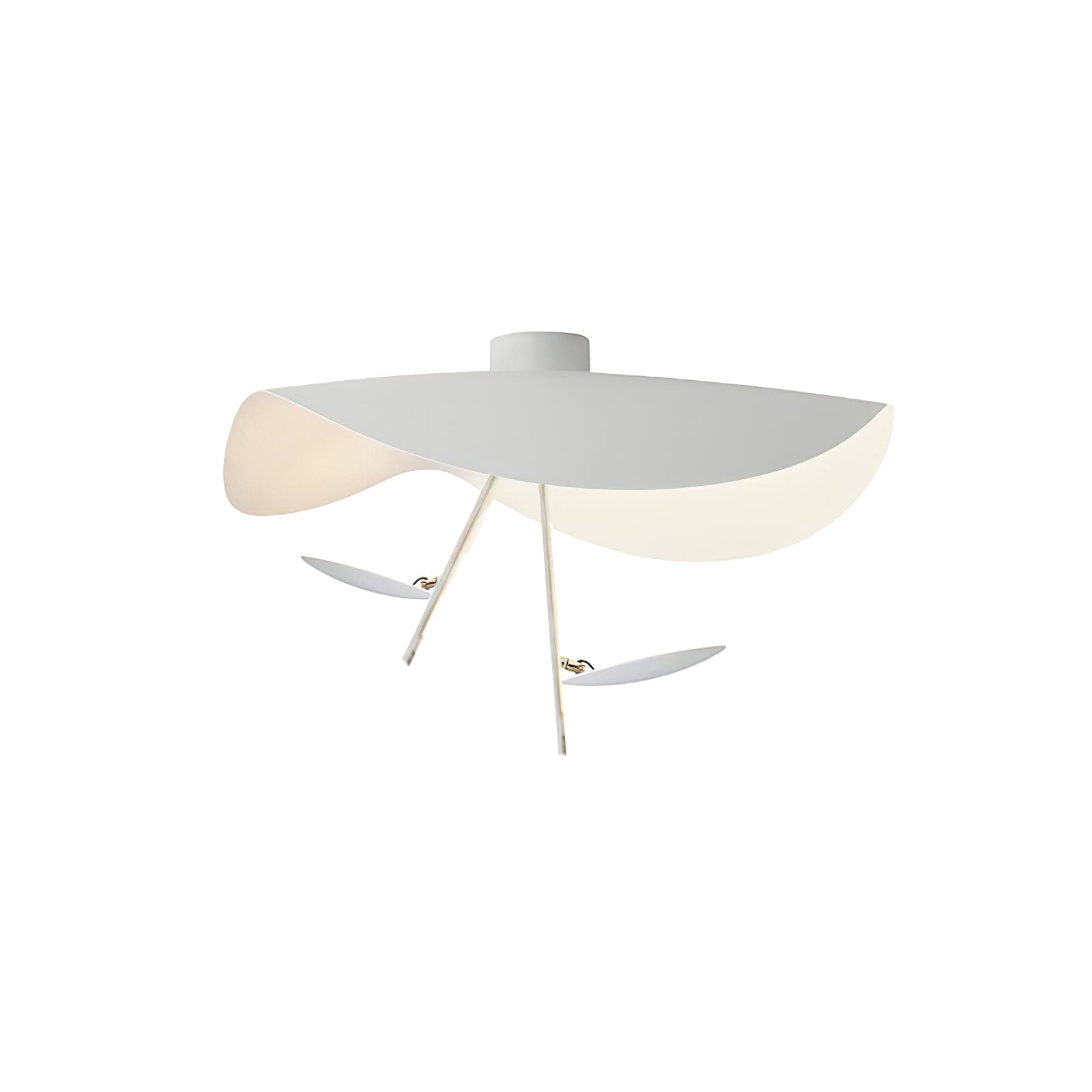 Sol Ceiling Lamp Curved Shade and Gold Interior-Neutral Decor
