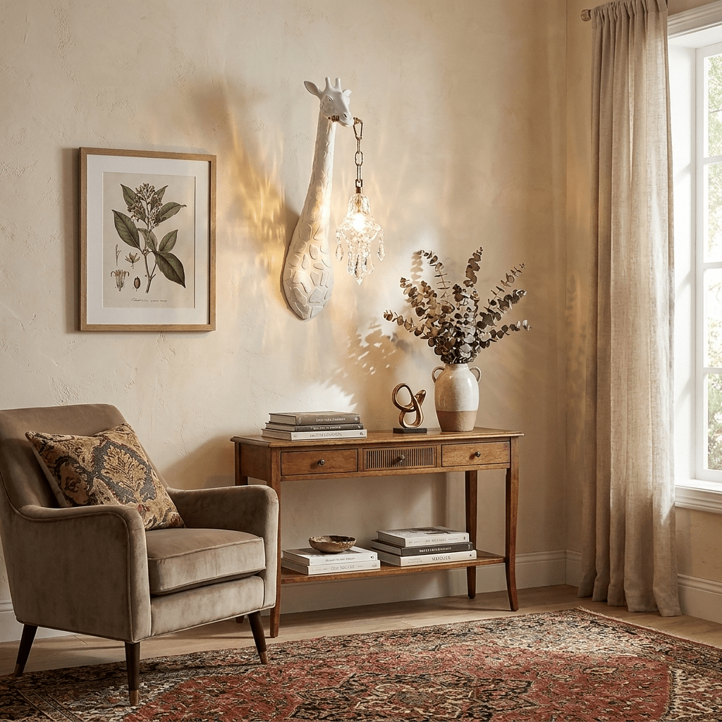 Giraffe Crystal Wall Lamp-Neutral Decor