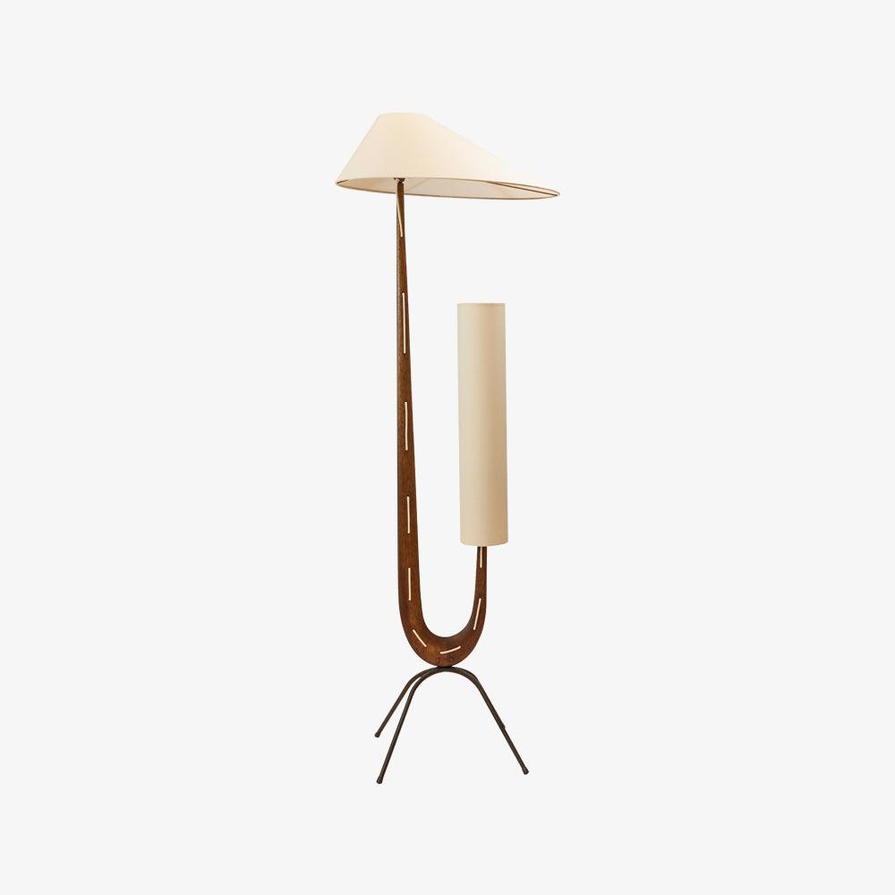 Novael Fabric Scandinavian Floor Lamp-Neutral Decor