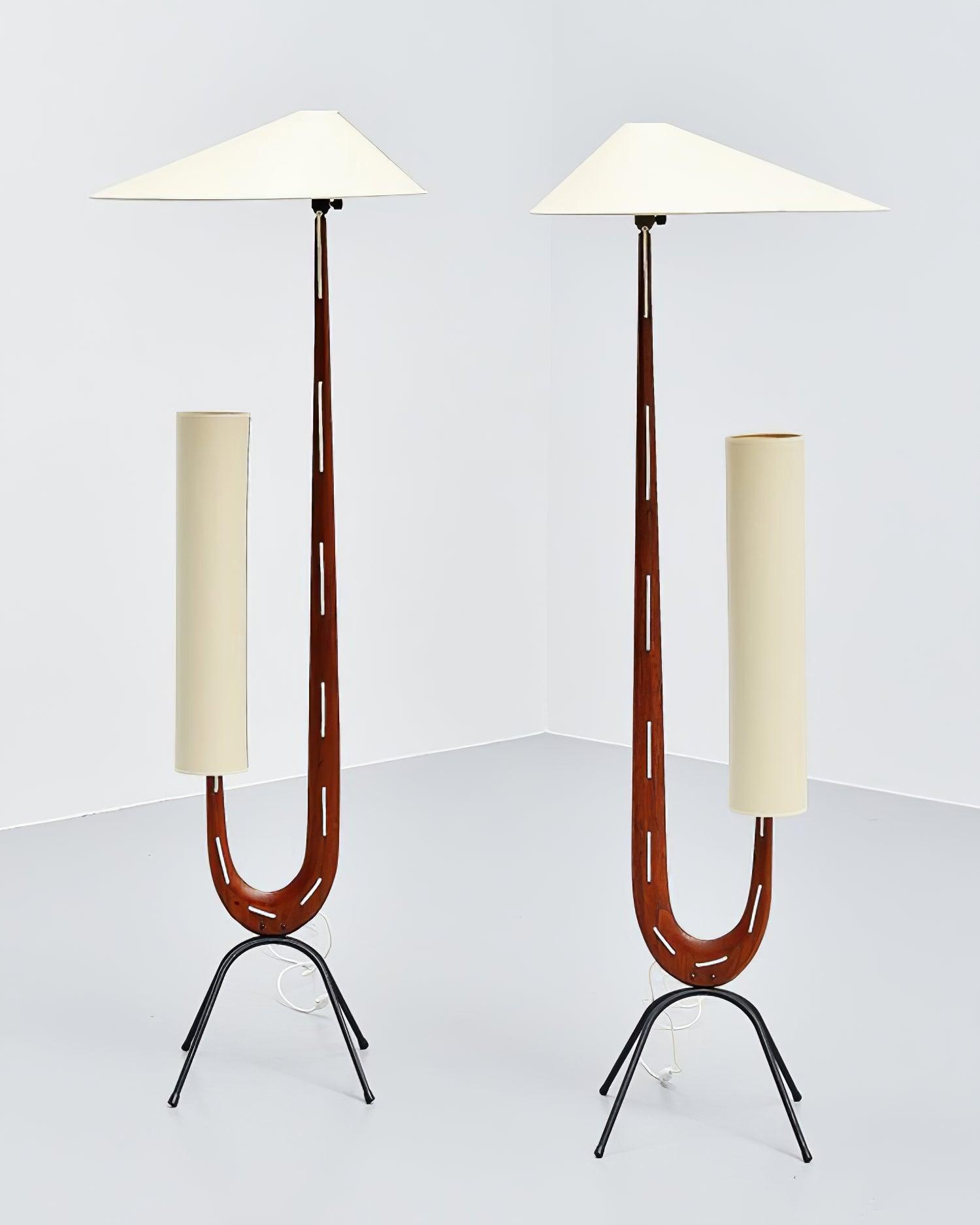Novael Fabric Scandinavian Floor Lamp-Neutral Decor