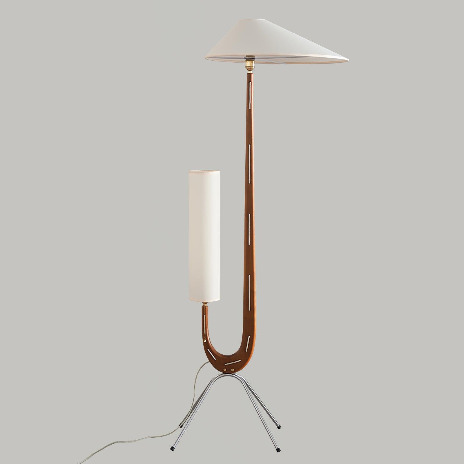Novael Fabric Scandinavian Floor Lamp-Neutral Decor