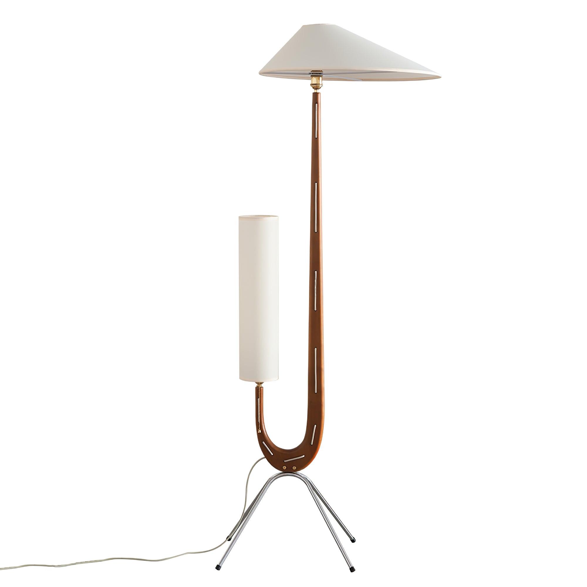 Novael Fabric Scandinavian Floor Lamp-Neutral Decor