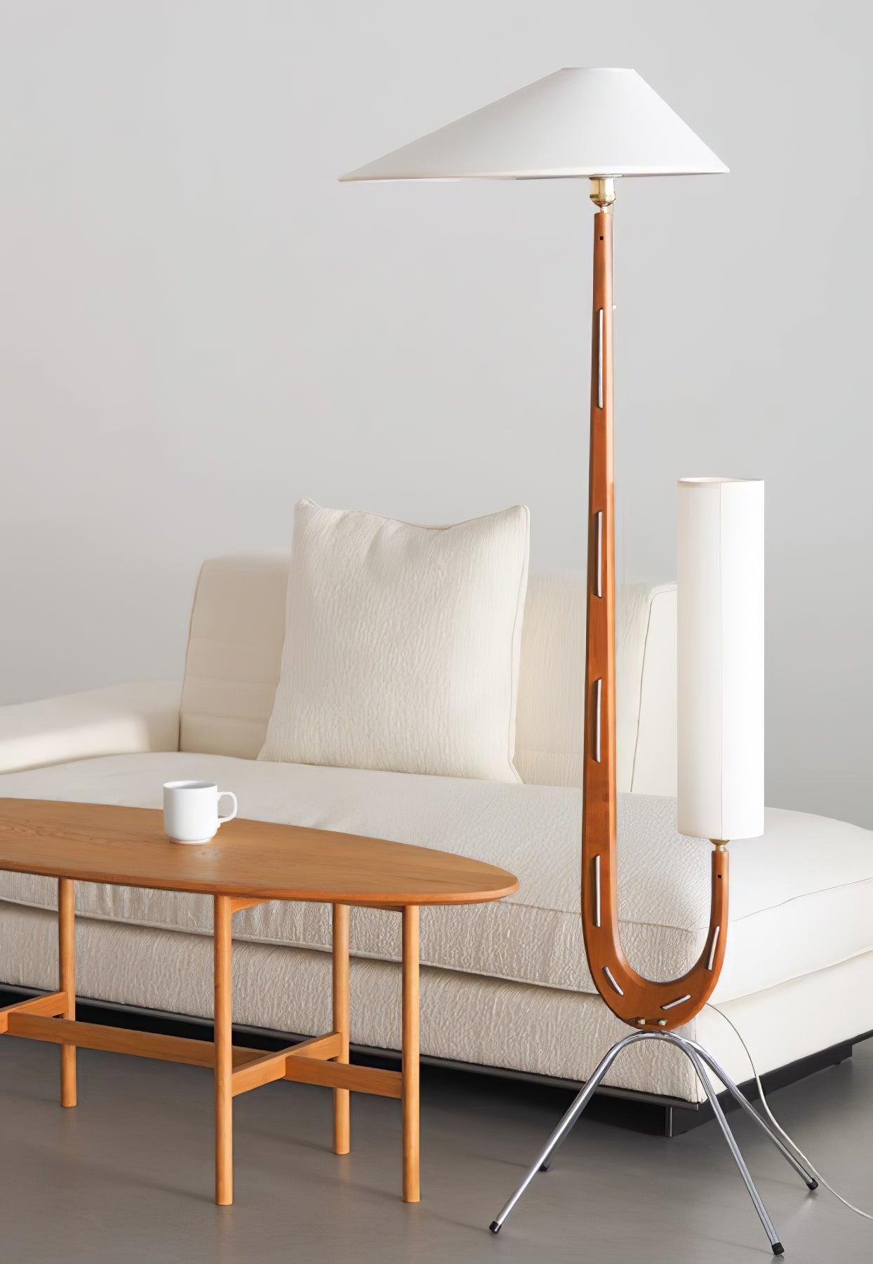 Novael Fabric Scandinavian Floor Lamp-Neutral Decor