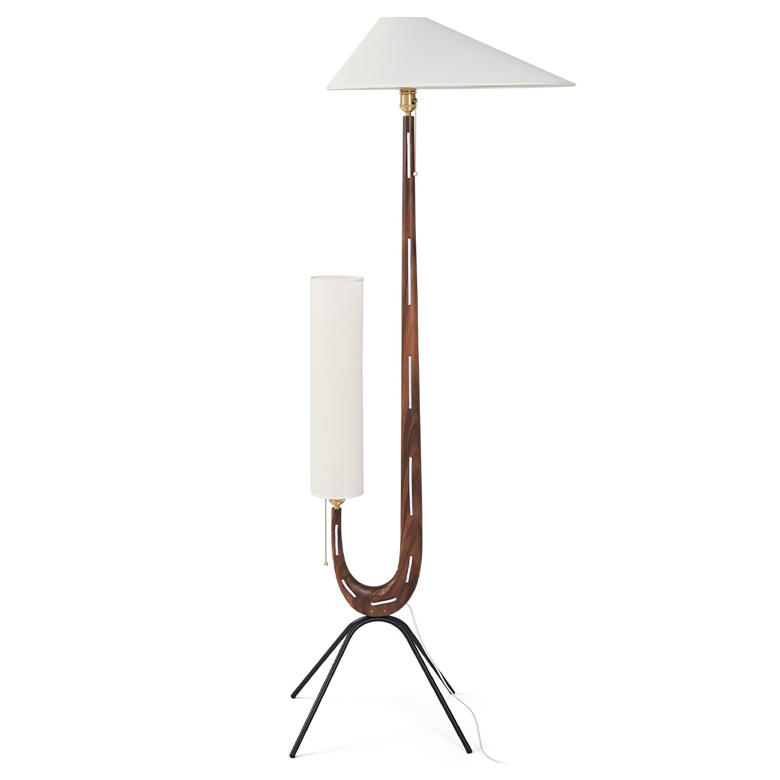 Novael Fabric Scandinavian Floor Lamp-Neutral Decor