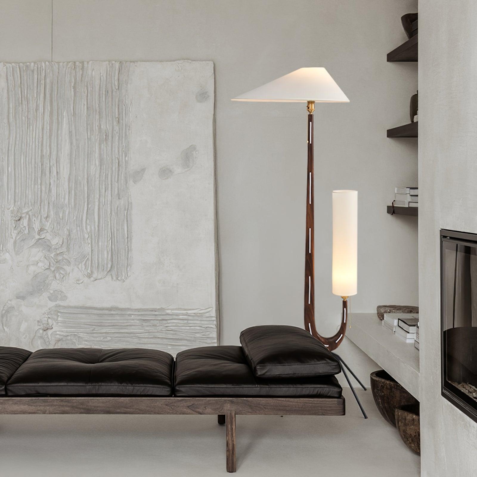 Novael Fabric Scandinavian Floor Lamp-Neutral Decor