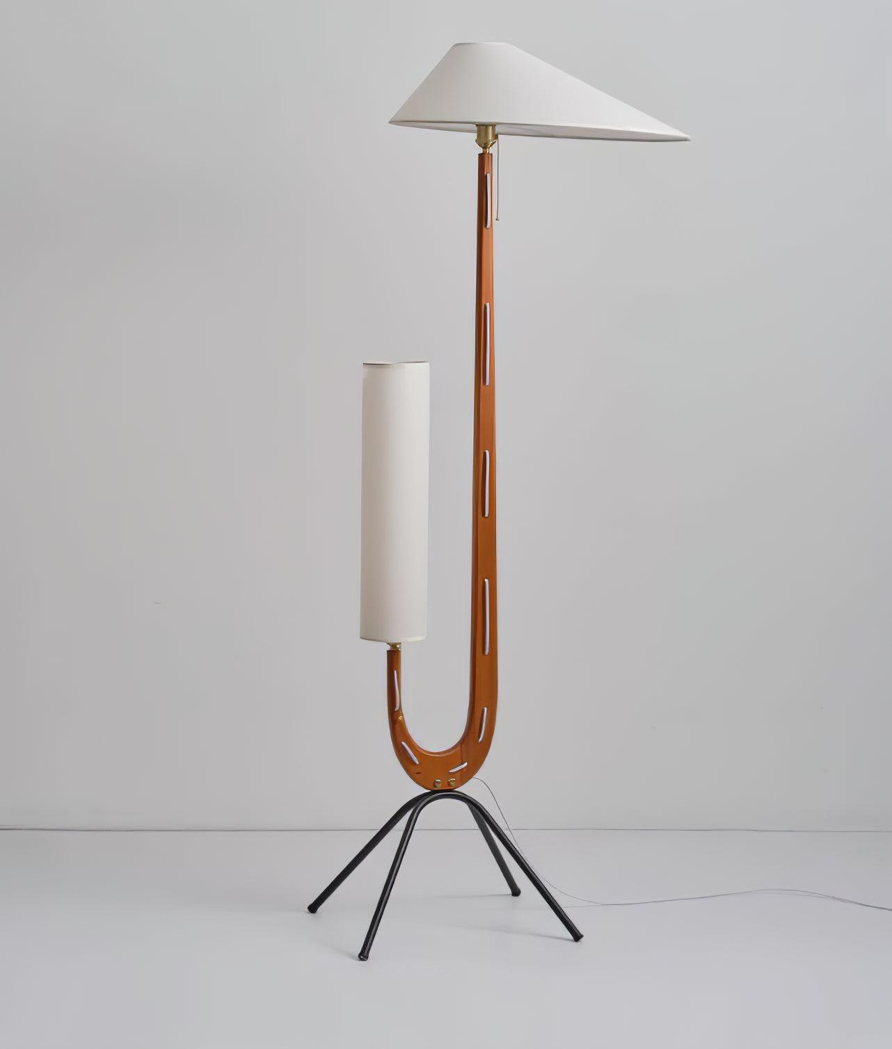 Novael Fabric Scandinavian Floor Lamp-Neutral Decor