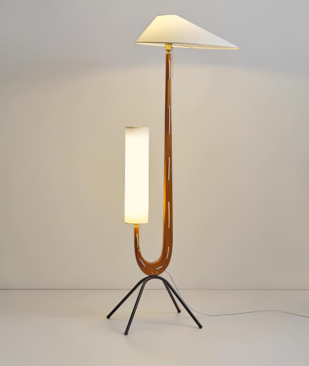 Novael Fabric Scandinavian Floor Lamp-Neutral Decor
