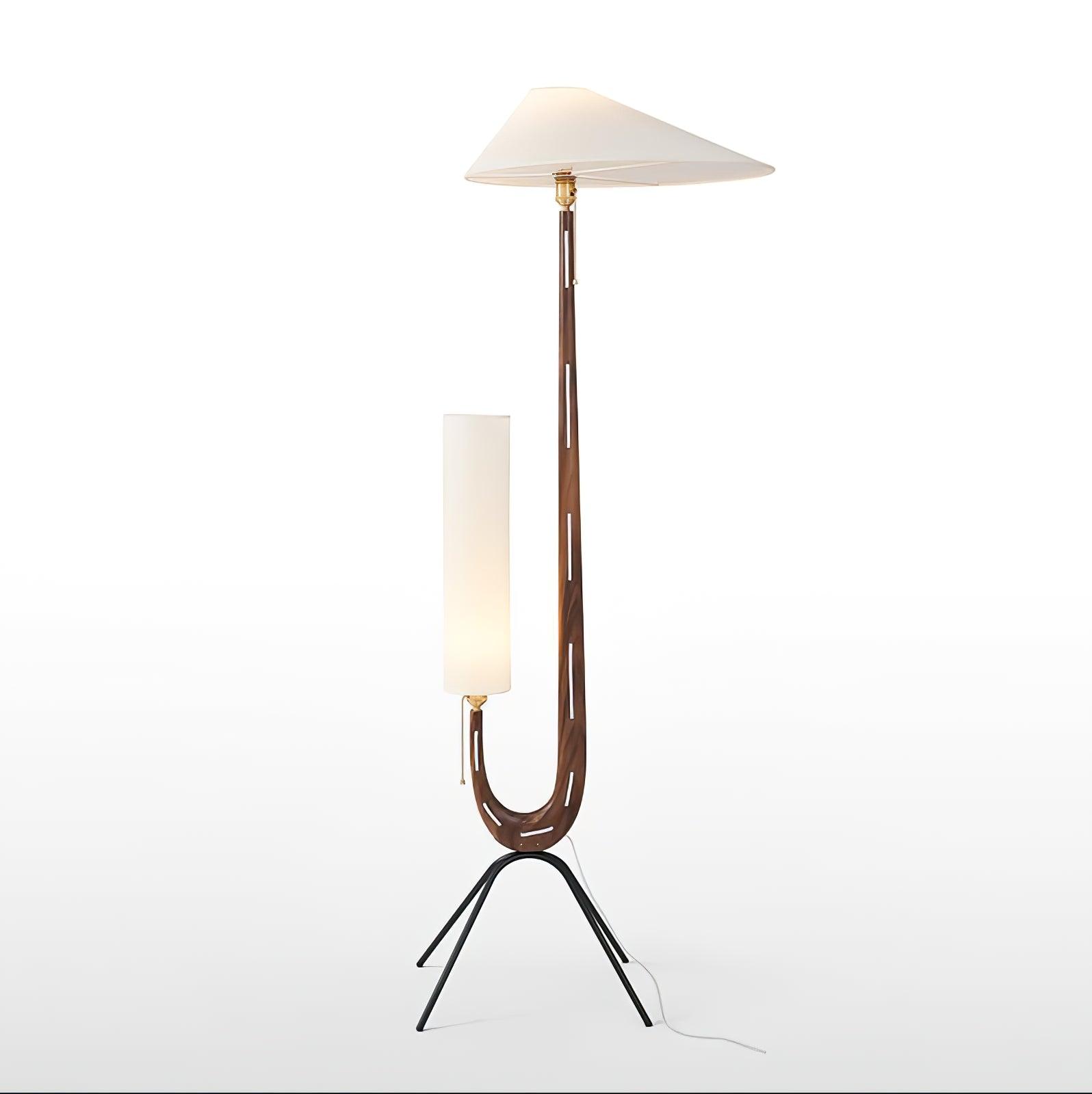 Novael Fabric Scandinavian Floor Lamp-Neutral Decor