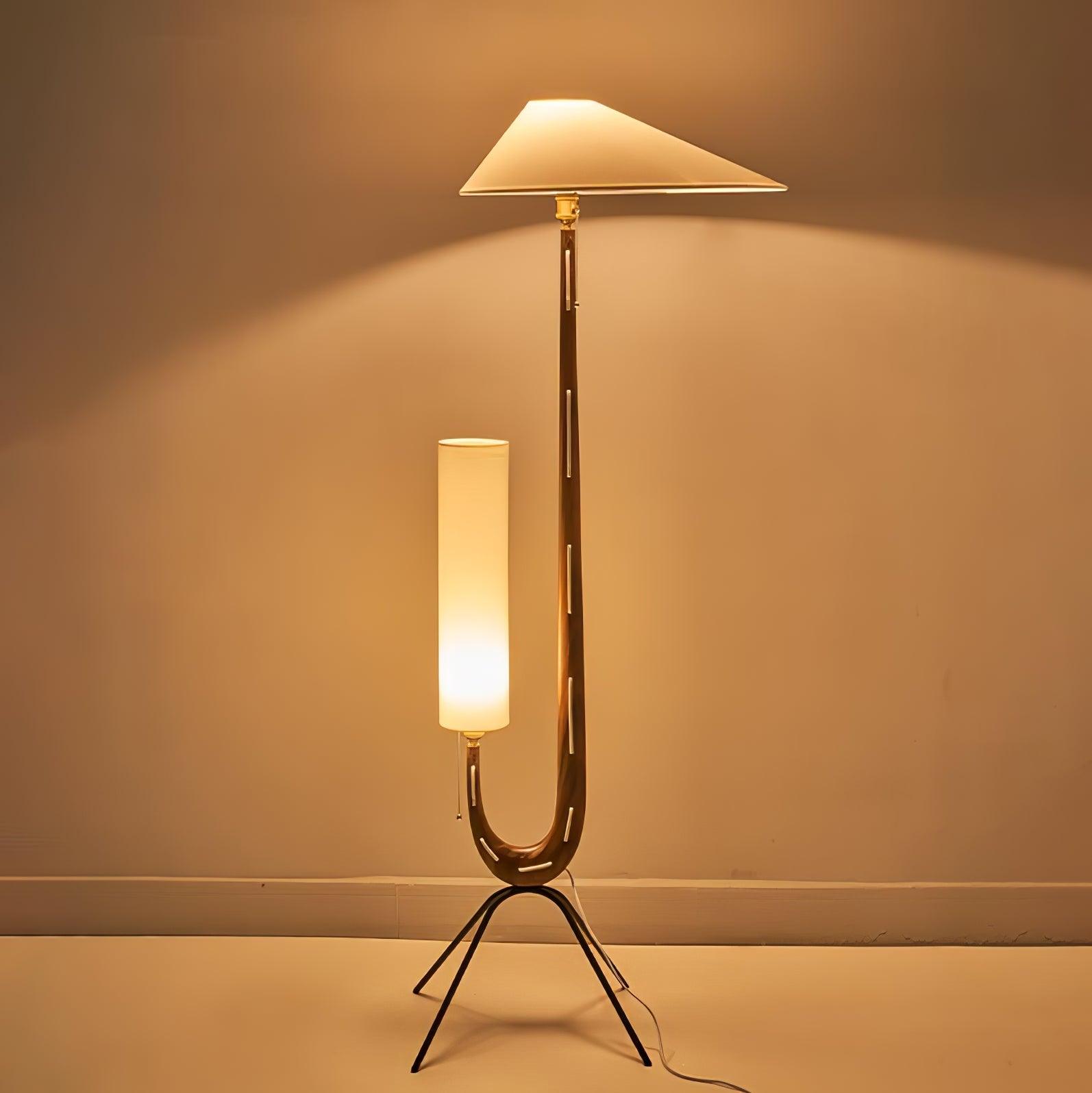 Novael Fabric Scandinavian Floor Lamp-Neutral Decor
