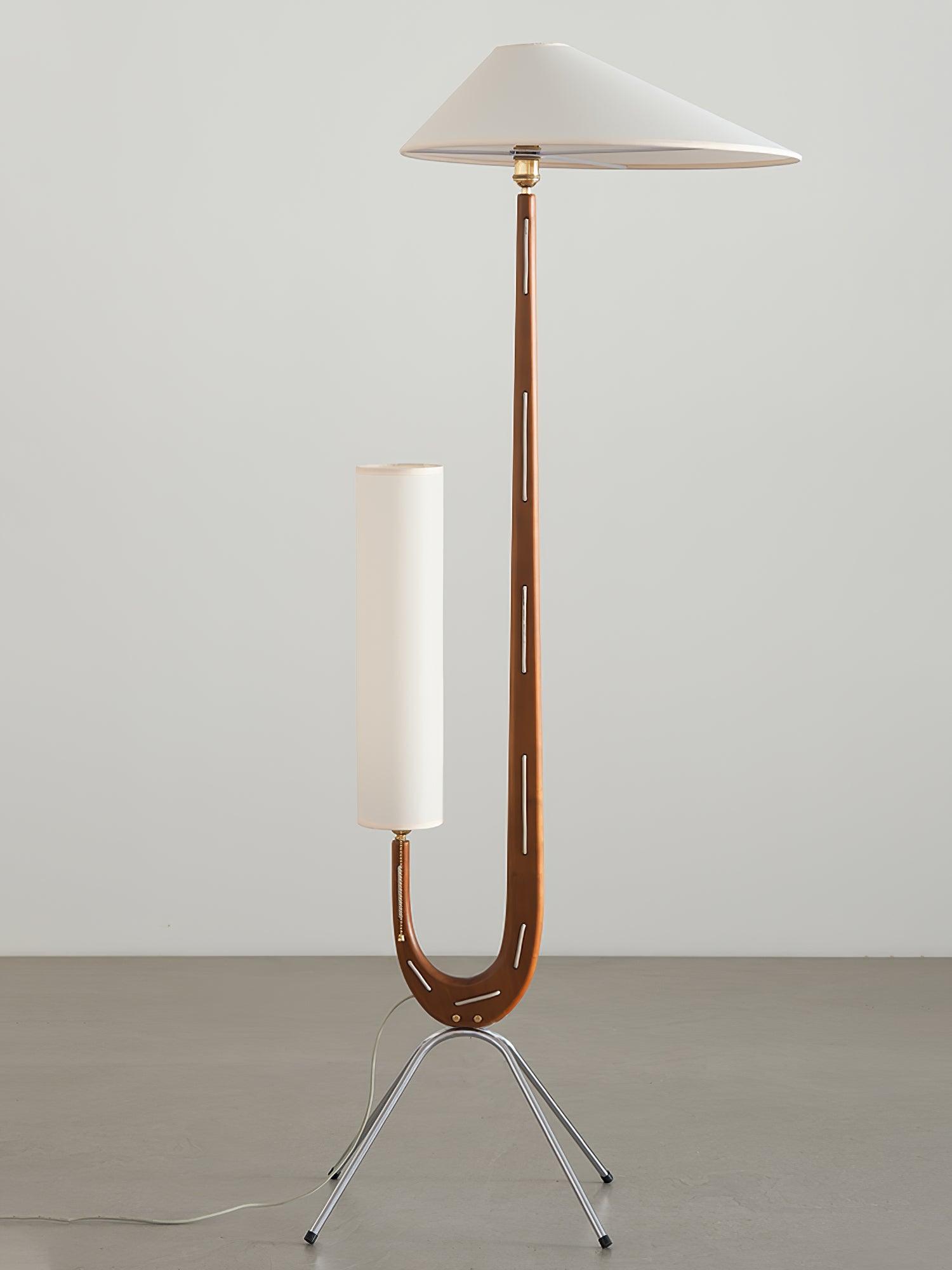 Novael Fabric Scandinavian Floor Lamp-Neutral Decor
