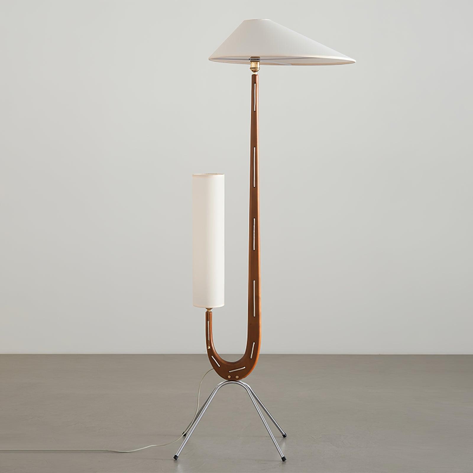 Novael Fabric Scandinavian Floor Lamp-Neutral Decor