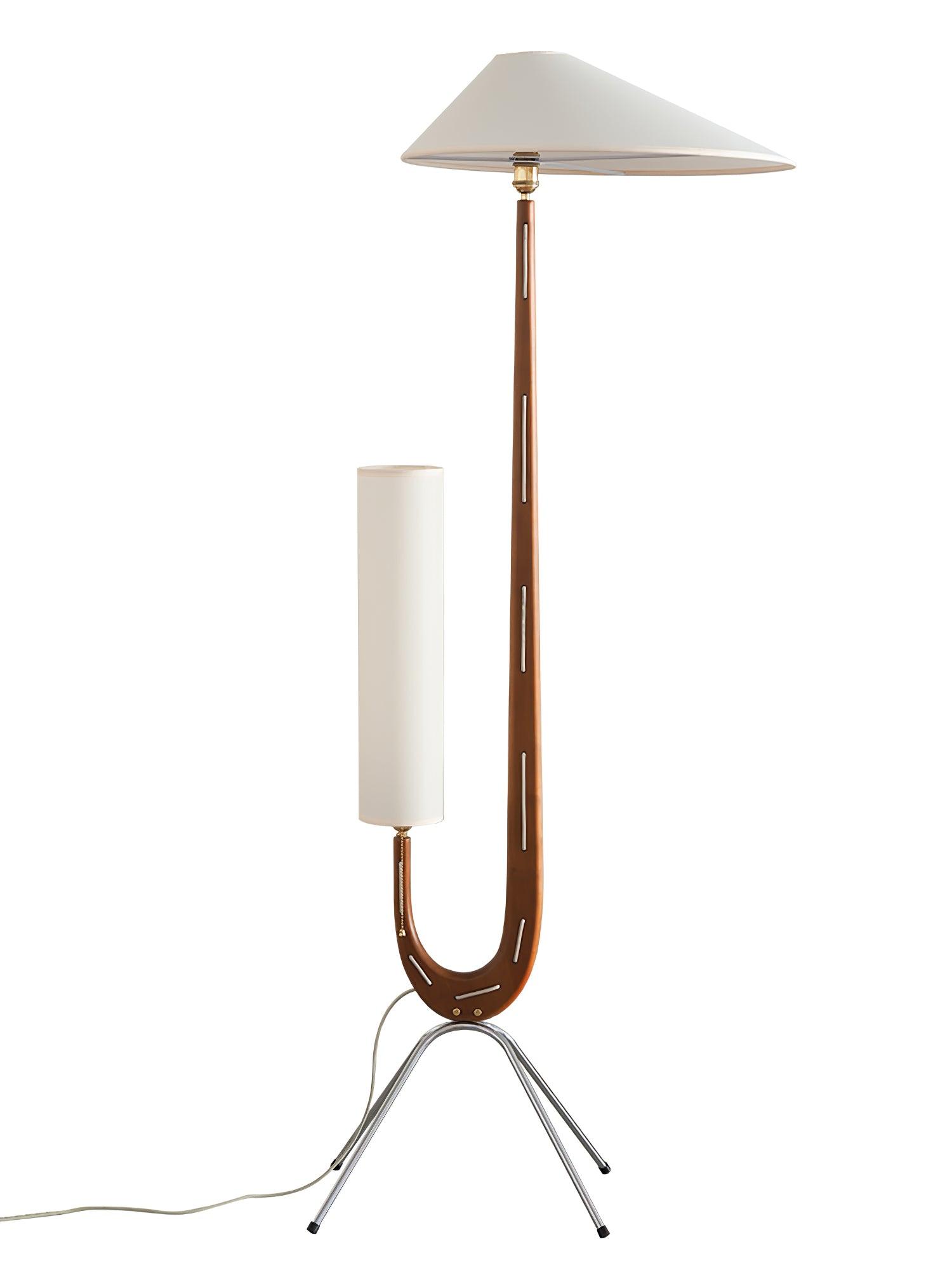Novael Fabric Scandinavian Floor Lamp-Neutral Decor