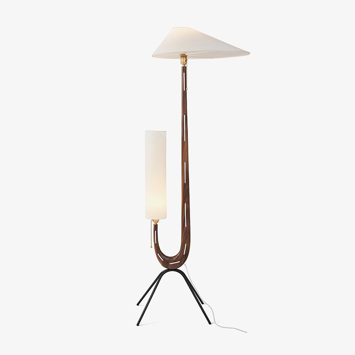 Novael Fabric Scandinavian Floor Lamp-Neutral Decor