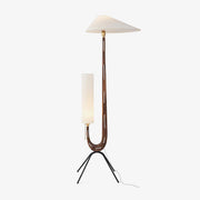 Novael Fabric Scandinavian Floor Lamp-Neutral Decor