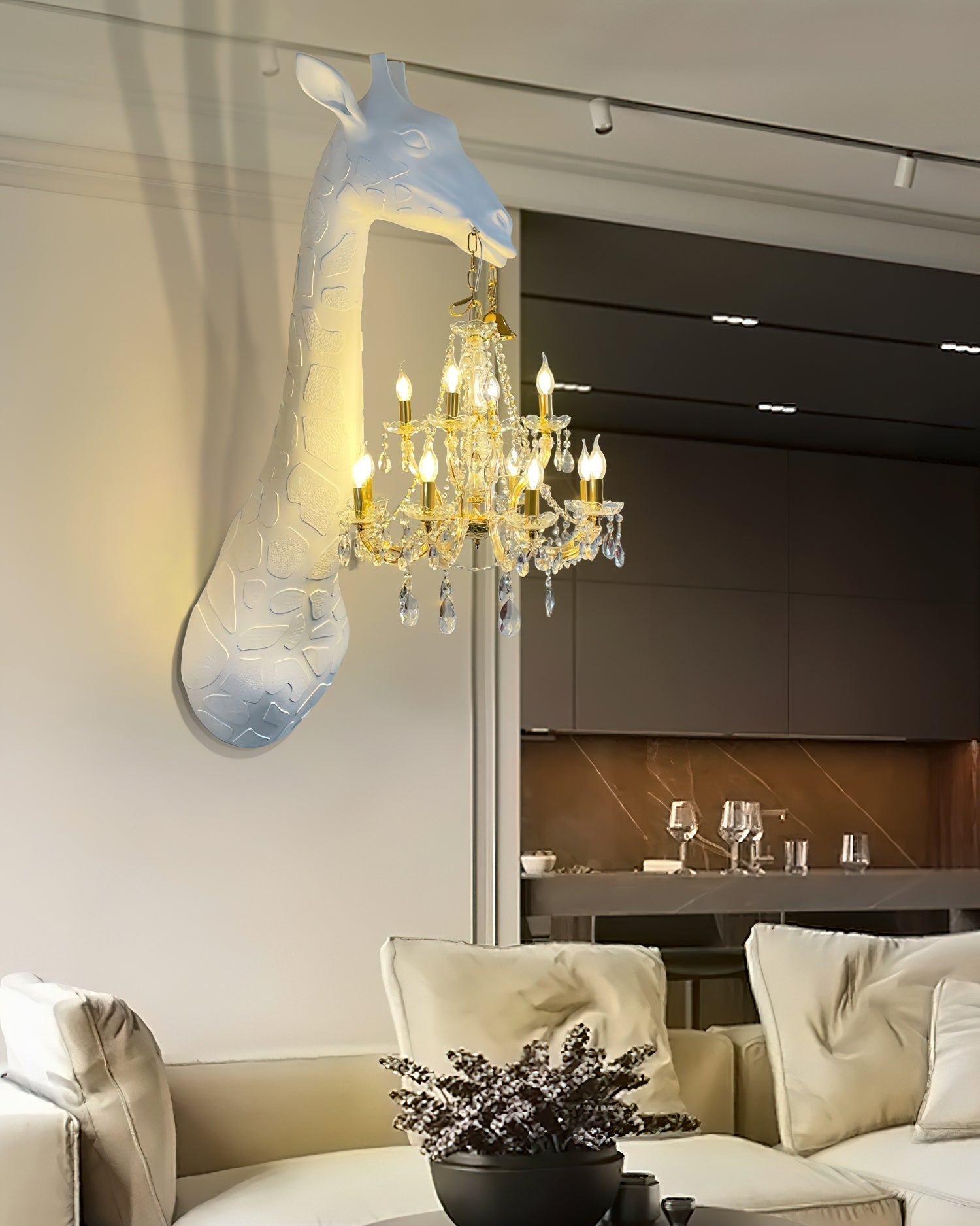 Darien Individual Creativity Crystal Wall Lamp-Neutral Decor
