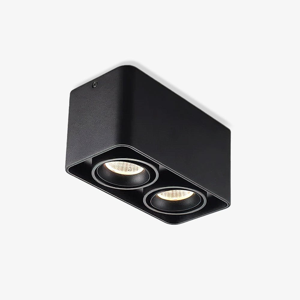 Devely Spotlight Surface Mount Twin LED Angular Minimalist-Neutral Decor