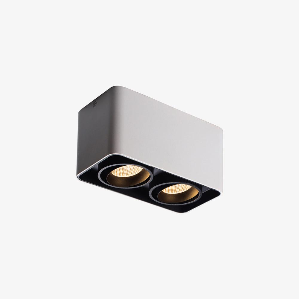 Devely Spotlight Surface Mount Twin LED Angular Minimalist-Neutral Decor