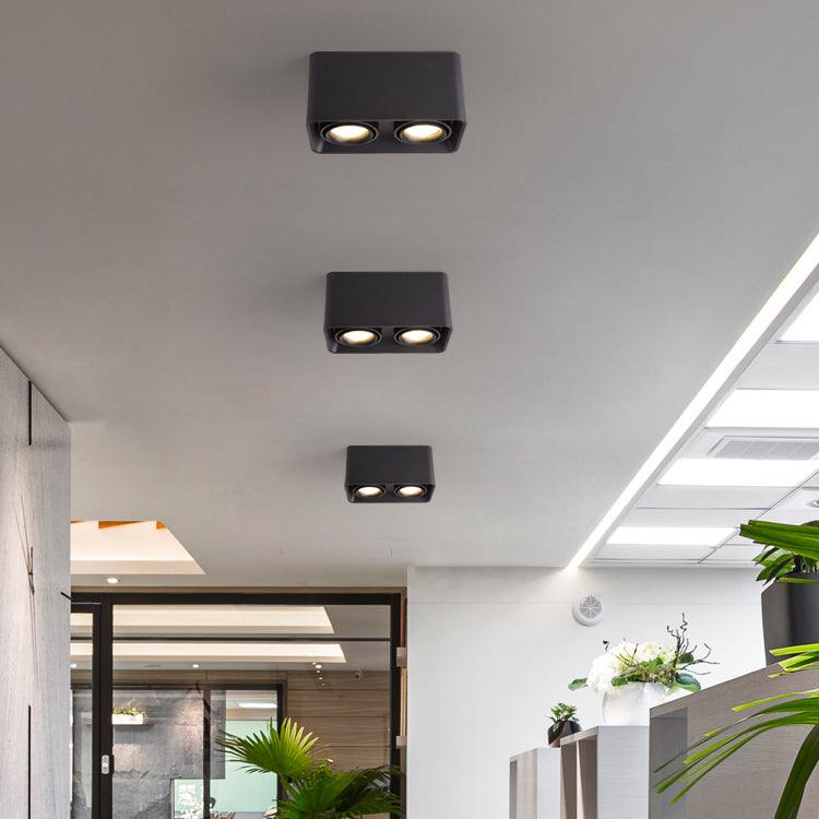 Devely Spotlight Surface Mount Twin LED Angular Minimalist-Neutral Decor