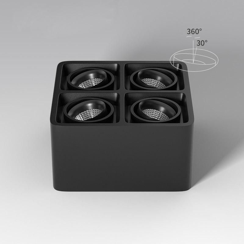 Devely Spotlight Surface Mount Twin LED Angular Minimalist-Neutral Decor