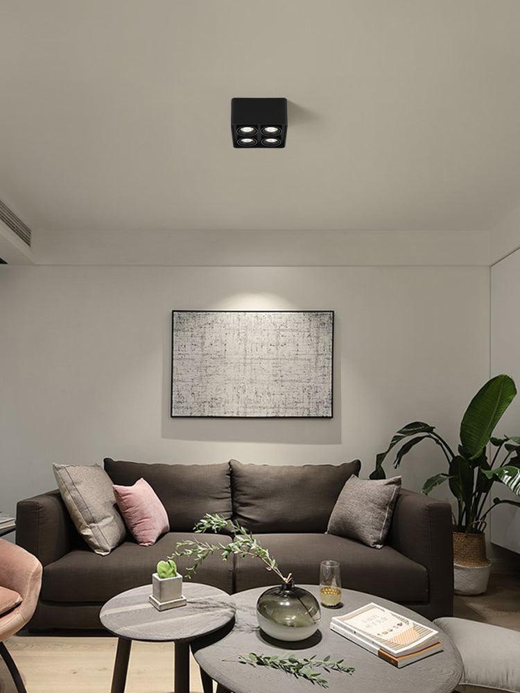 Devely Spotlight Surface Mount Twin LED Angular Minimalist-Neutral Decor