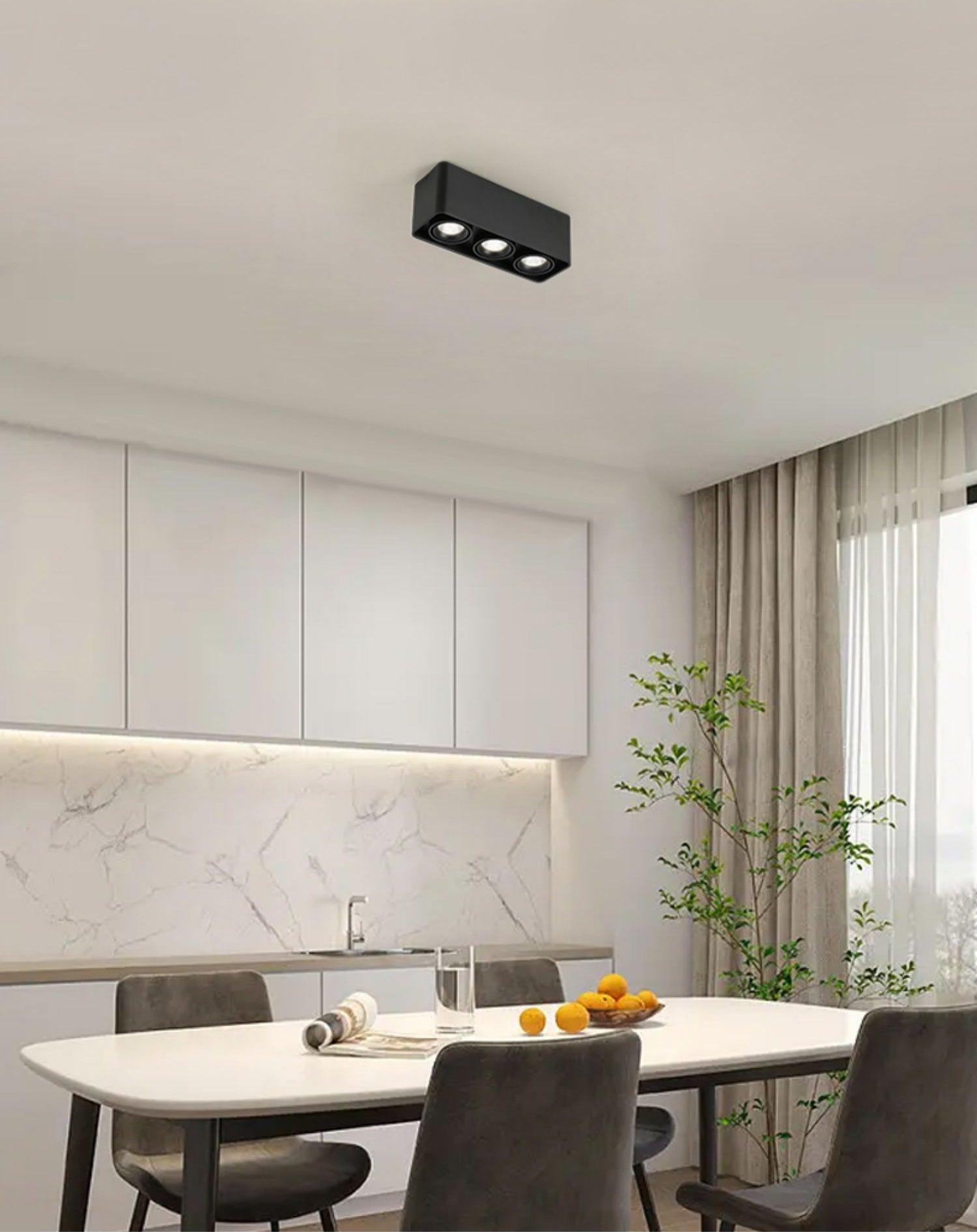 Devely Spotlight Surface Mount Twin LED Angular Minimalist-Neutral Decor