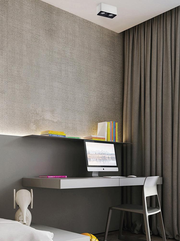 Devely Spotlight Surface Mount Twin LED Angular Minimalist-Neutral Decor