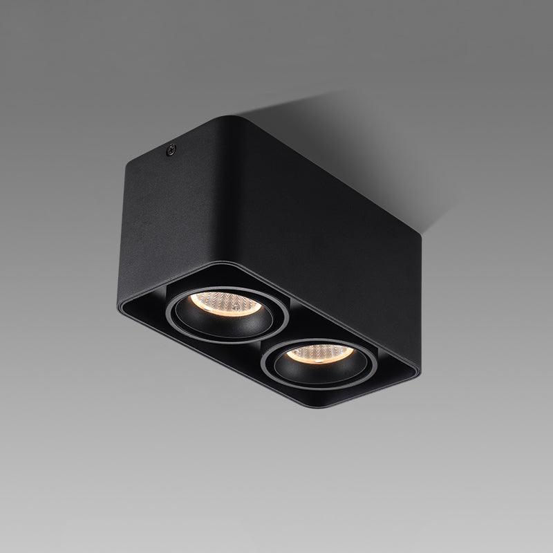 Devely Spotlight Surface Mount Twin LED Angular Minimalist-Neutral Decor