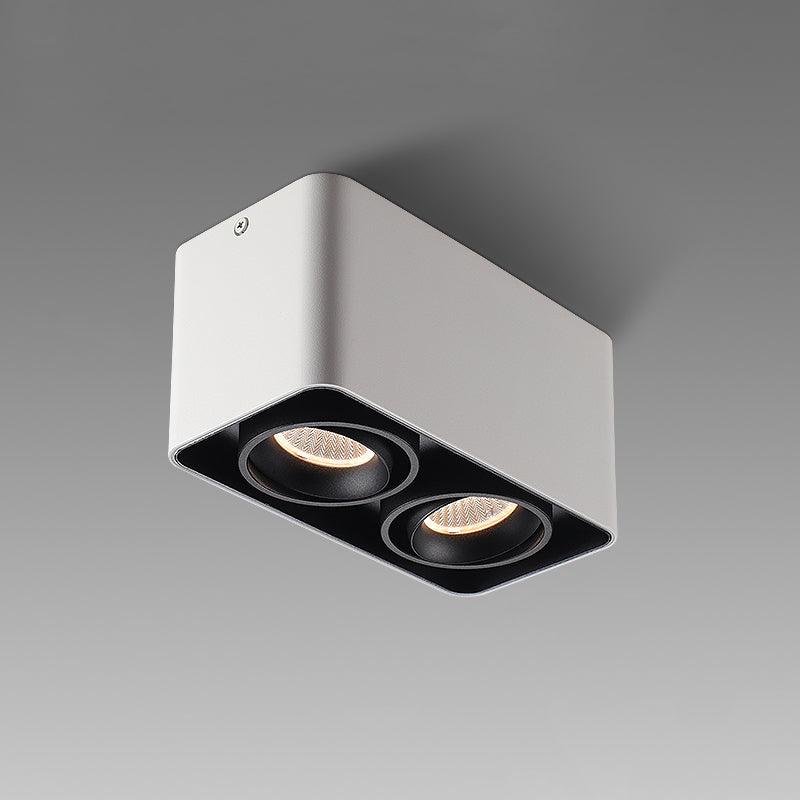 Devely Spotlight Surface Mount Twin LED Angular Minimalist-Neutral Decor