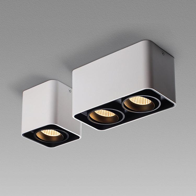 Devely Spotlight Surface Mount Twin LED Angular Minimalist-Neutral Decor