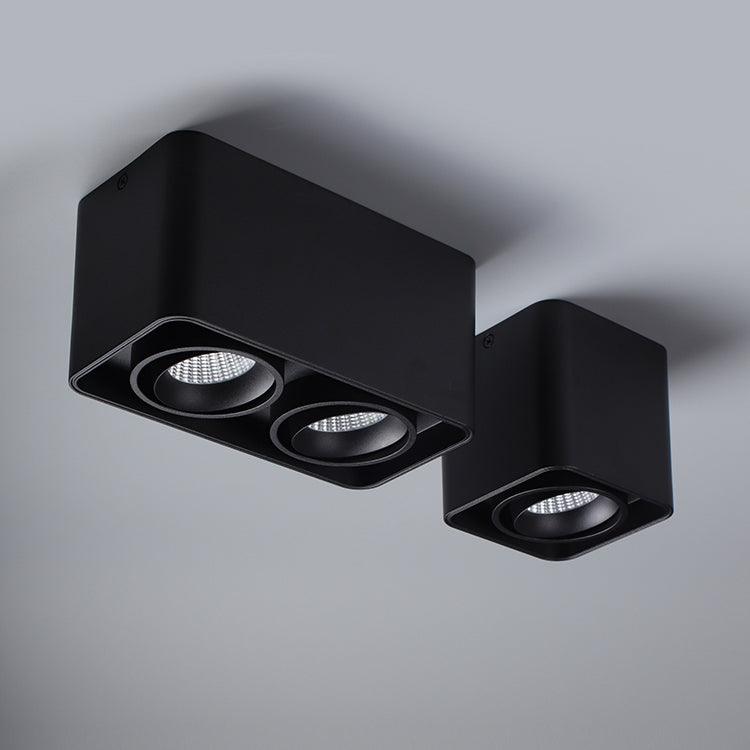 Devely Spotlight Surface Mount Twin LED Angular Minimalist-Neutral Decor