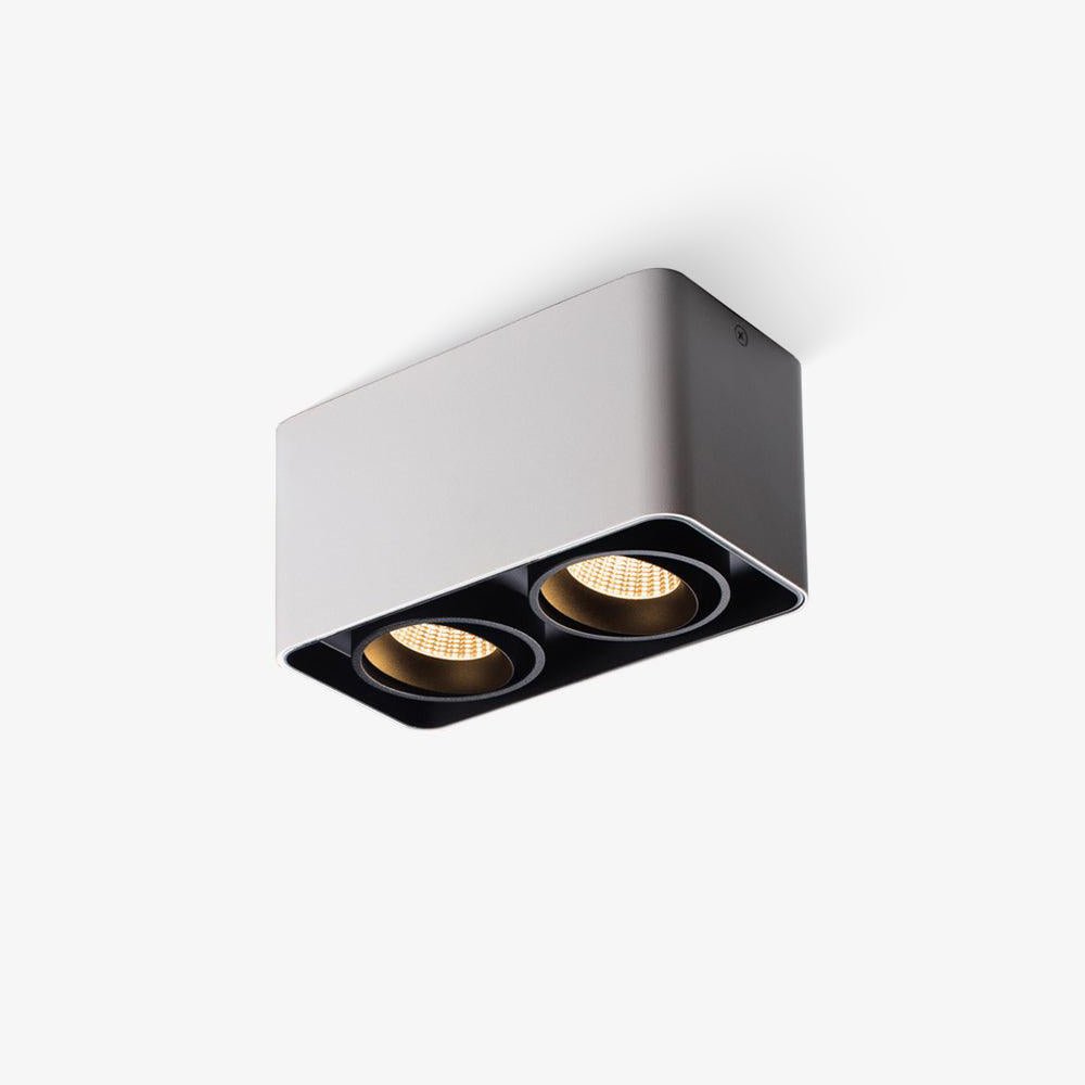 Devely Spotlight Surface Mount Twin LED Angular Minimalist-Neutral Decor