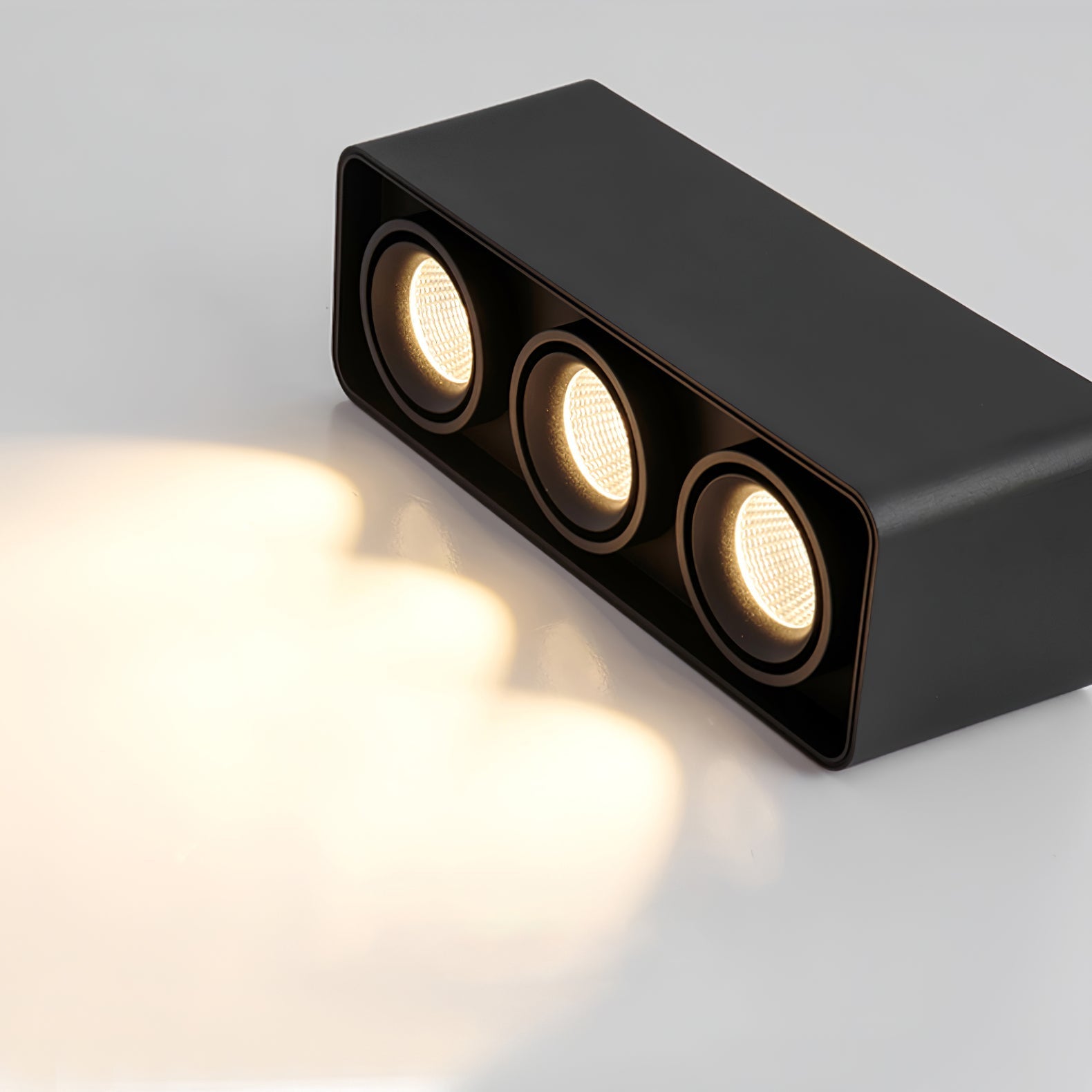 Devely Spotlight Surface Mount Twin LED Angular Minimalist-Neutral Decor