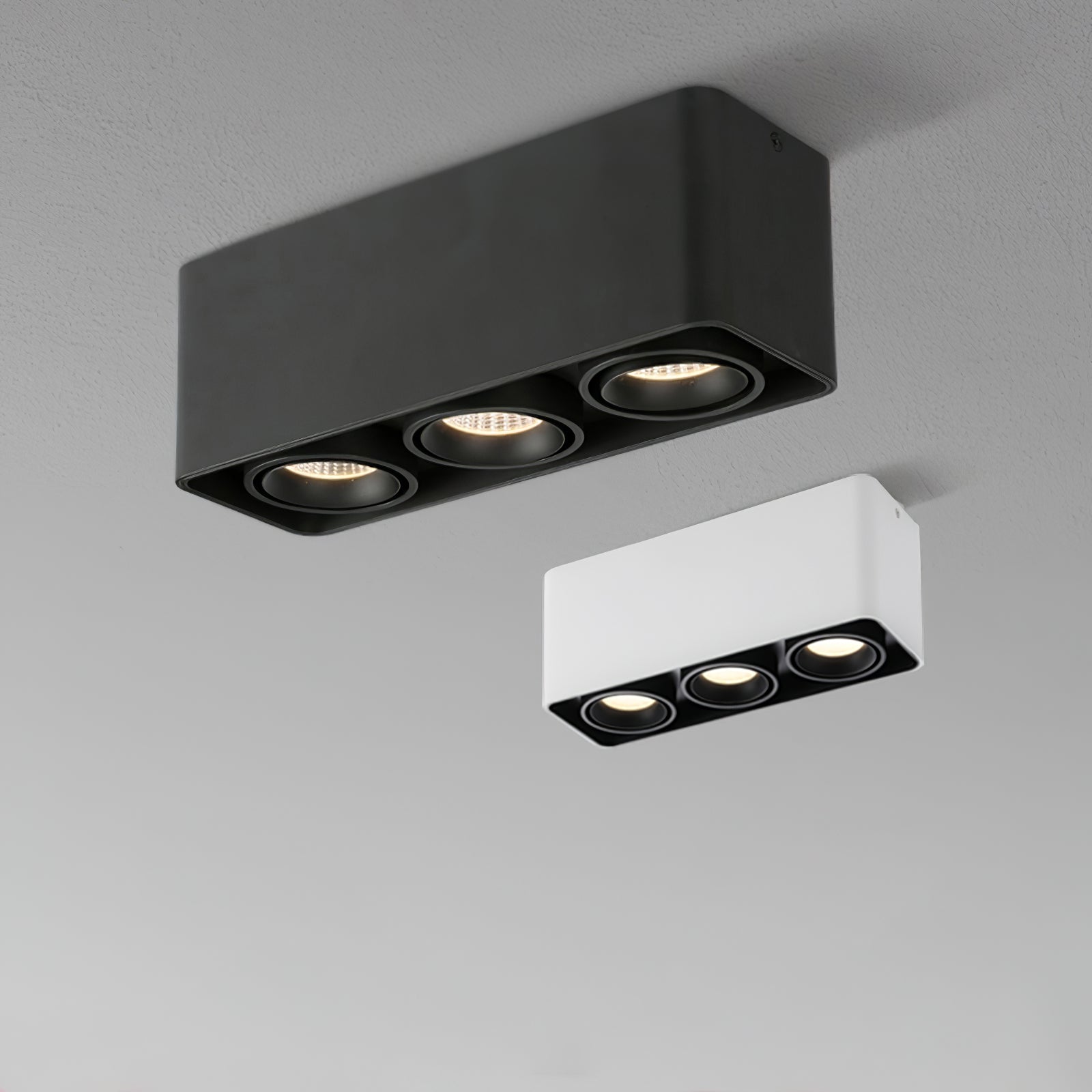 Devely Spotlight Surface Mount Twin LED Angular Minimalist-Neutral Decor
