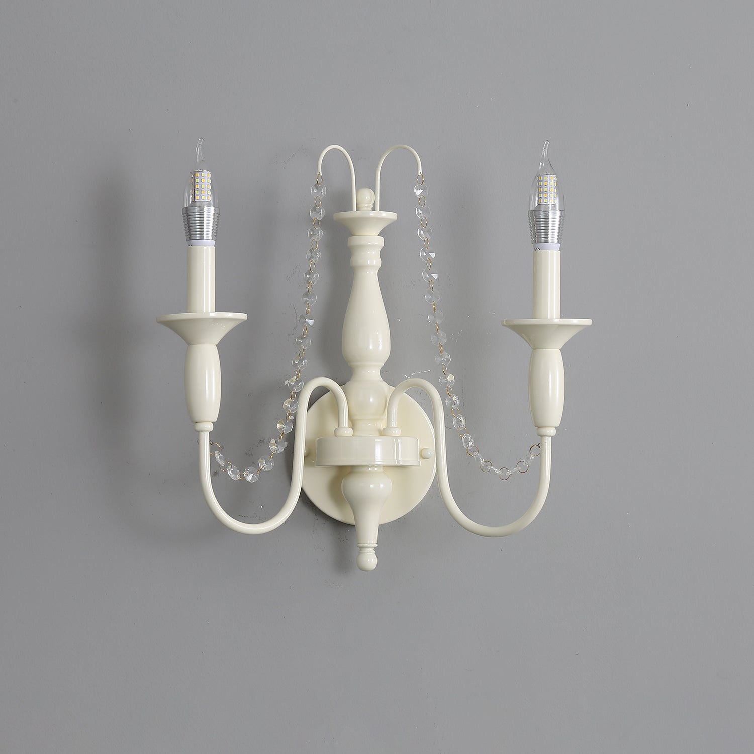Vatalisra Vintage Industrial Glass Wall Lamp-Neutral Decor