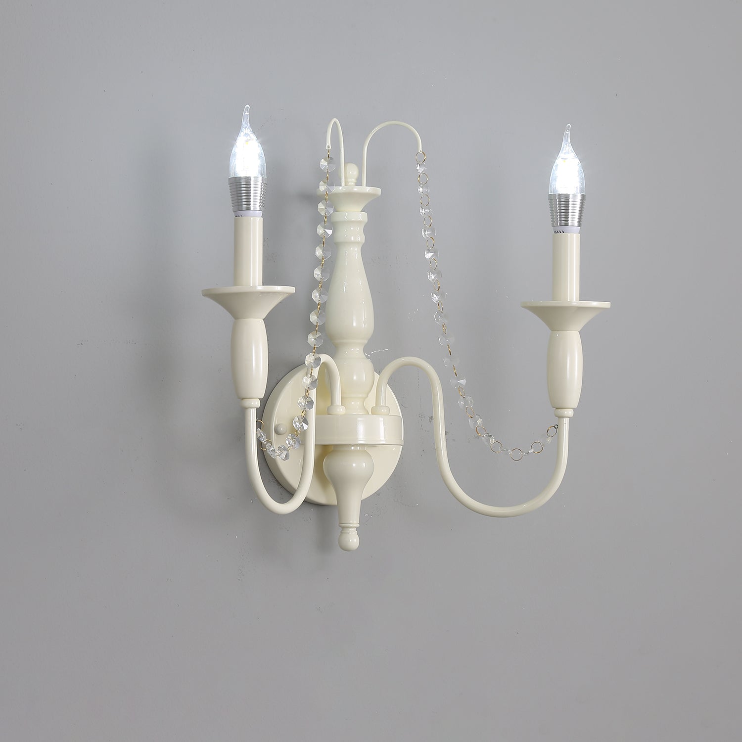 Vatalisra Vintage Industrial Glass Wall Lamp-Neutral Decor