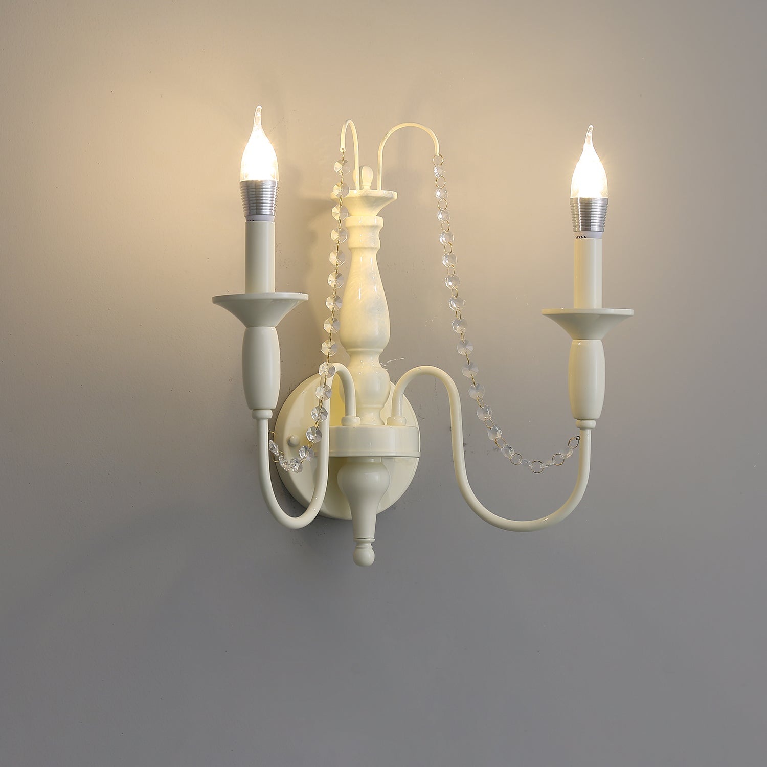 Vatalisra Vintage Industrial Glass Wall Lamp-Neutral Decor