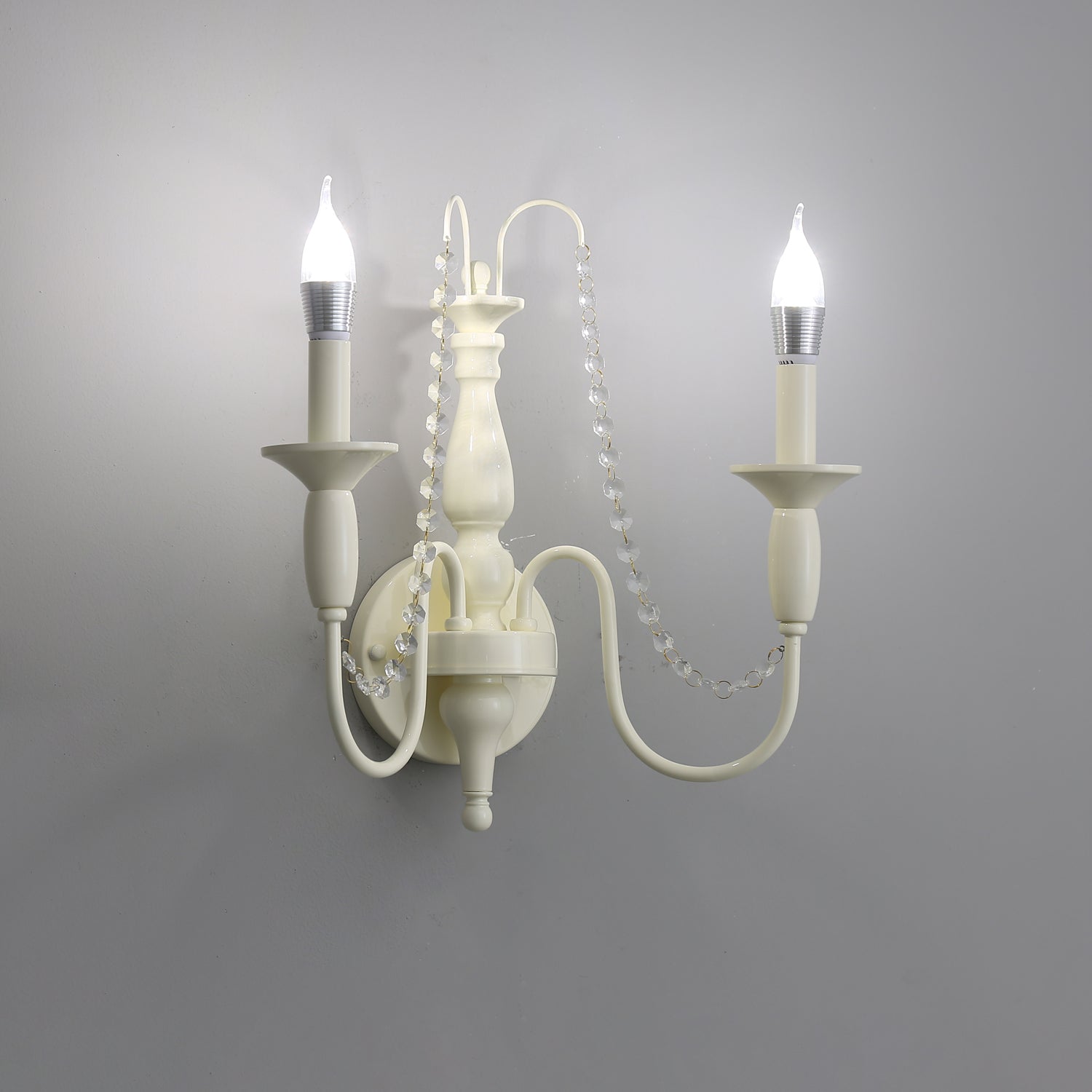 Vatalisra Vintage Industrial Glass Wall Lamp-Neutral Decor