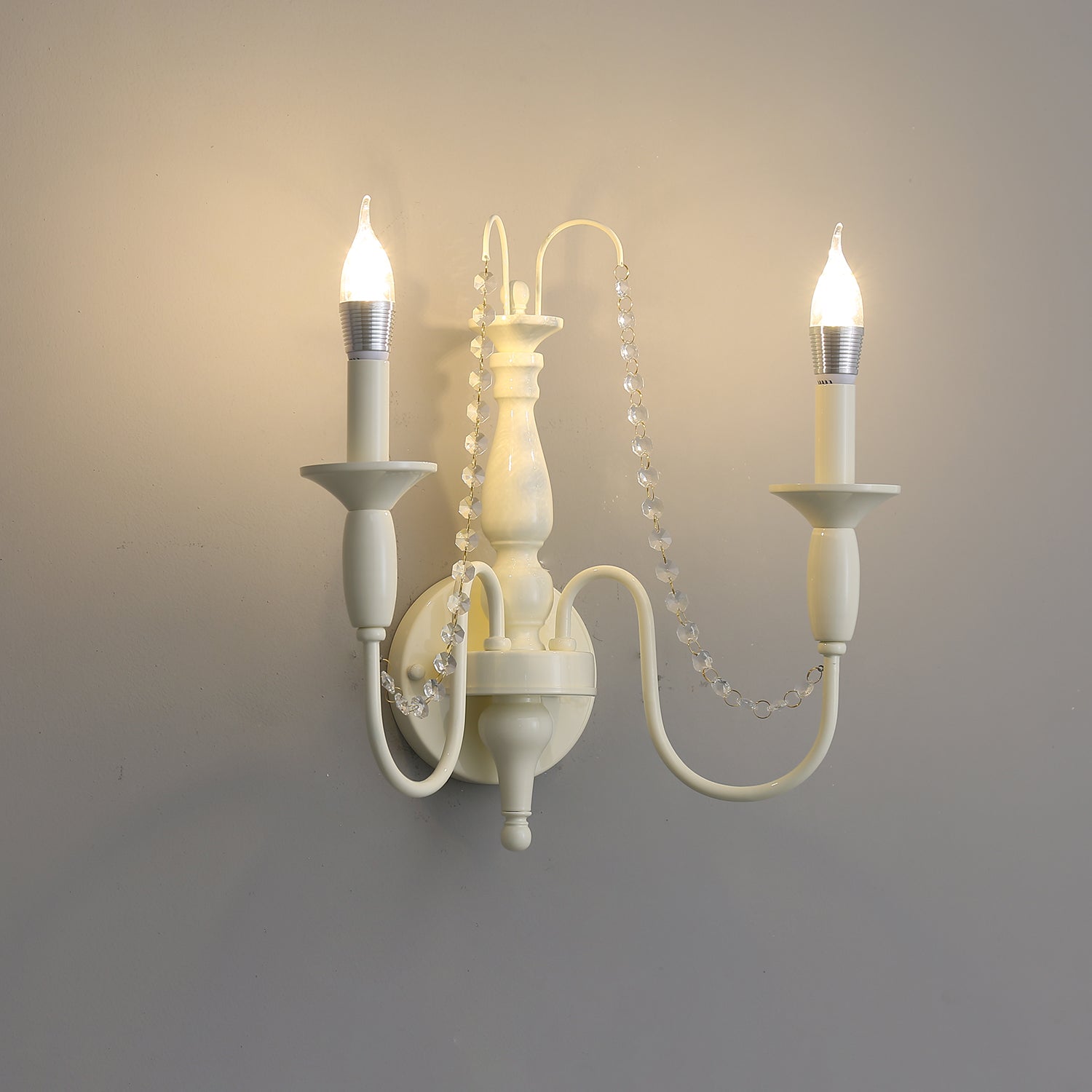 Vatalisra Vintage Industrial Glass Wall Lamp-Neutral Decor