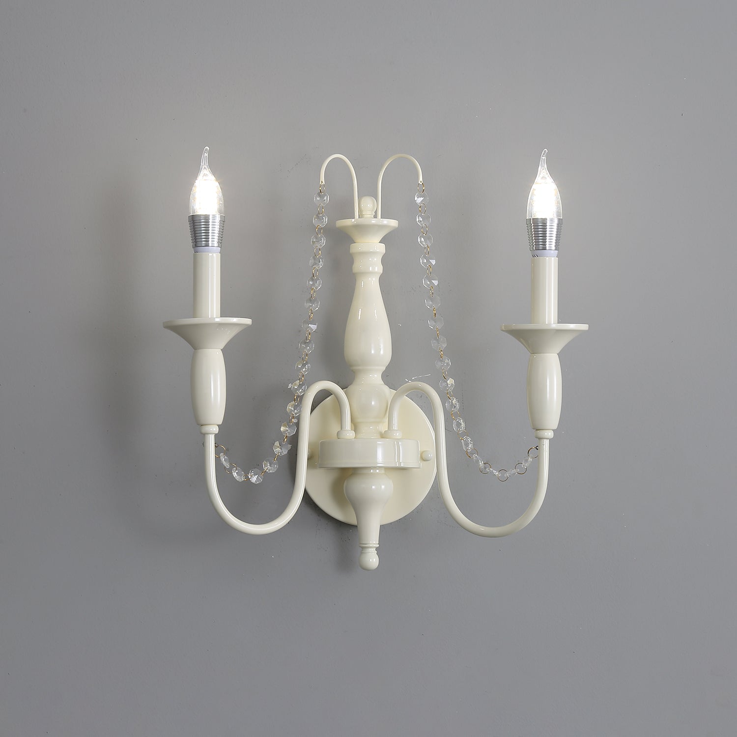 Vatalisra Vintage Industrial Glass Wall Lamp-Neutral Decor