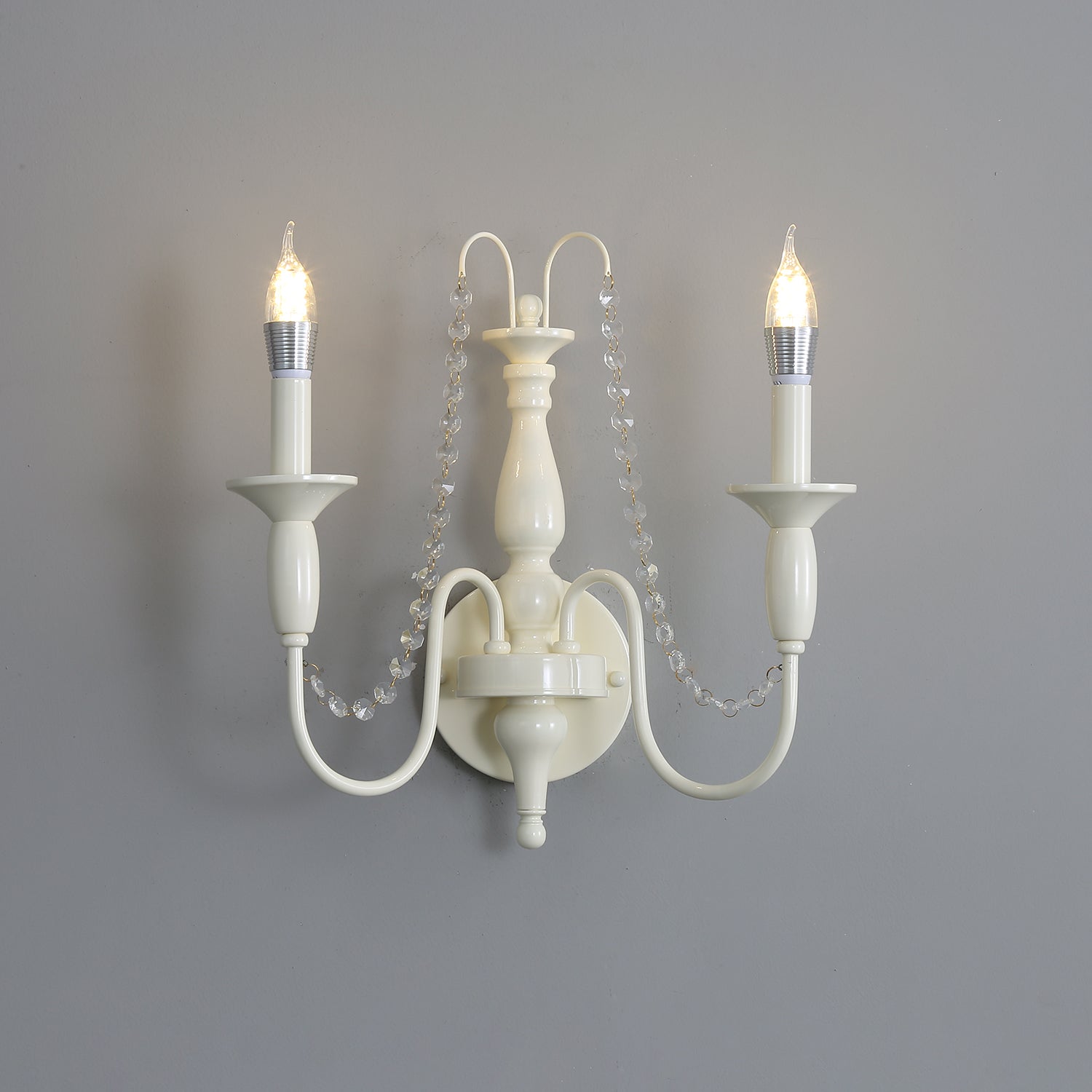 Vatalisra Vintage Industrial Glass Wall Lamp-Neutral Decor