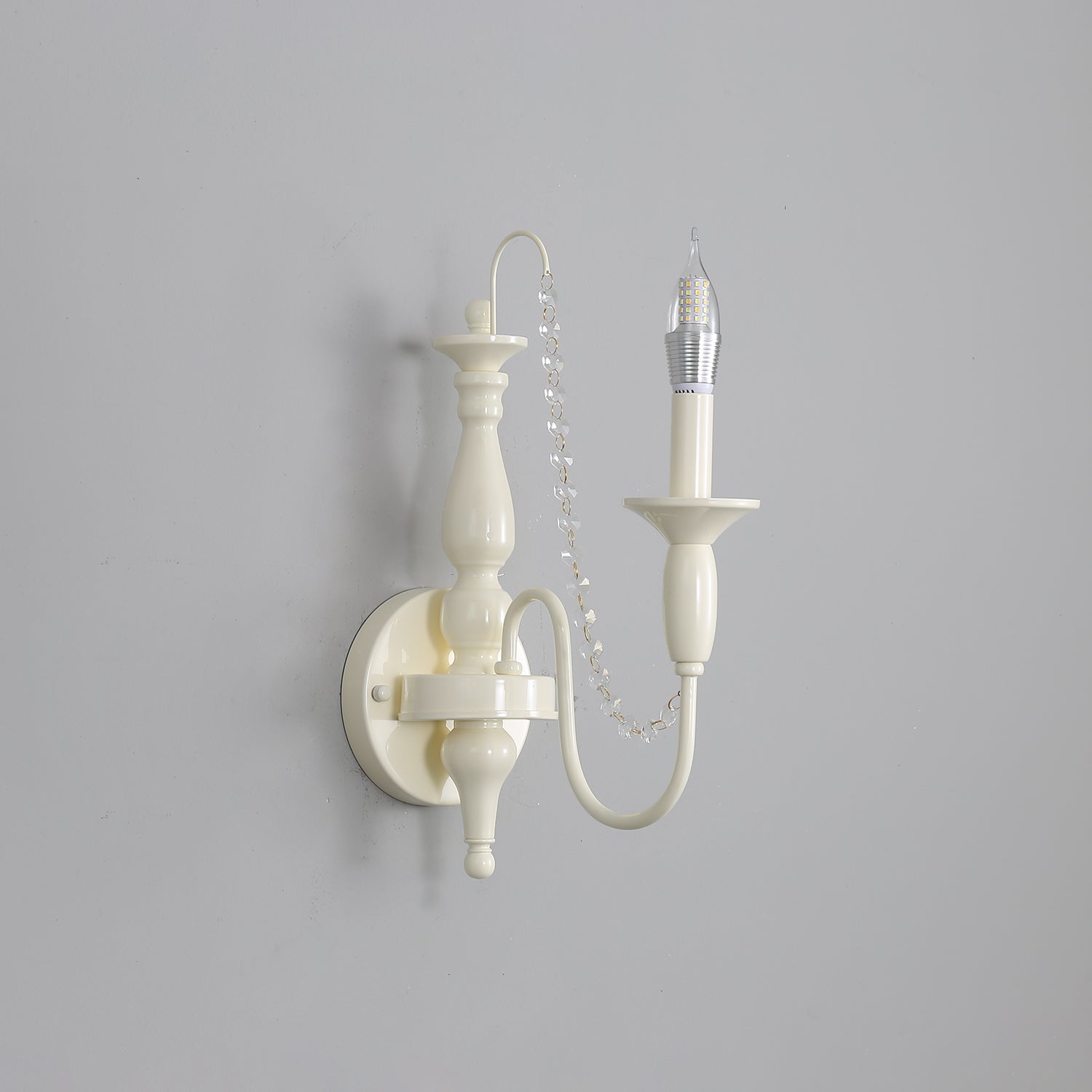 Vatalisra Vintage Industrial Glass Wall Lamp-Neutral Decor