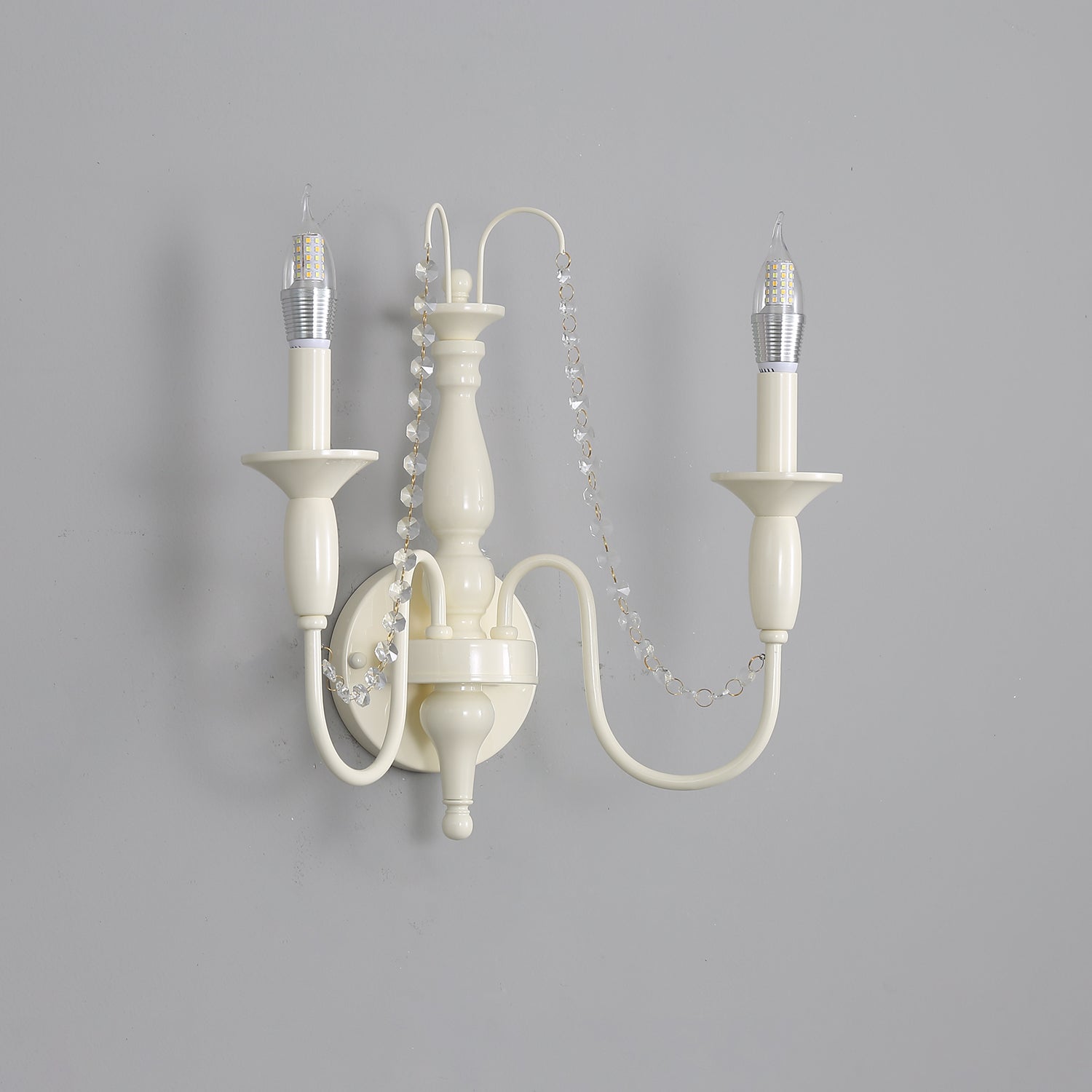 Vatalisra Vintage Industrial Glass Wall Lamp-Neutral Decor