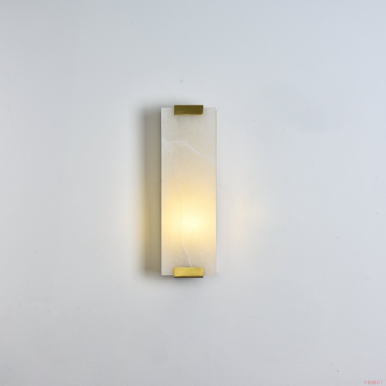 Arrina Rectangular Alabaster Wall Light-Neutral Decor